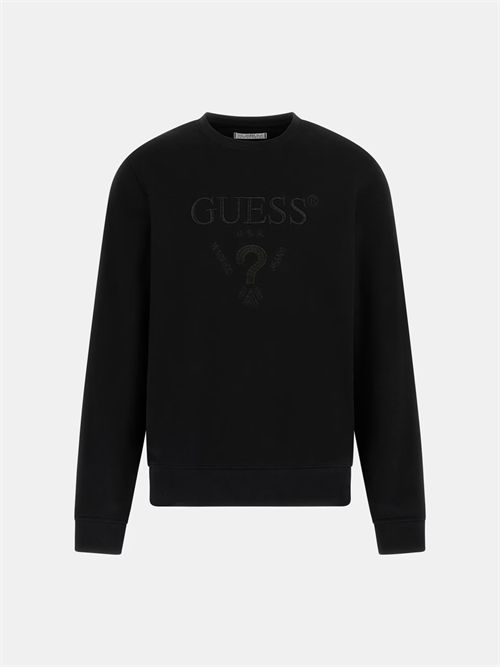 Felpa logo frontale GUESS | M5RQ08KCN01/JBLK